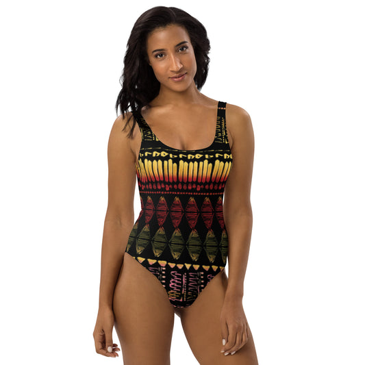 Ferenchella Print One-Piece Swimsuit