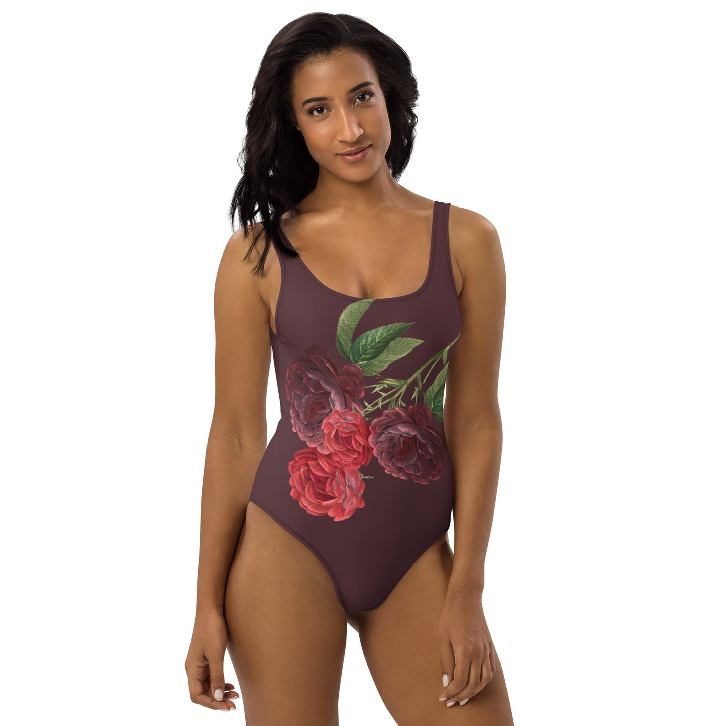 Ferenchella Rose Art One-Piece Swimsuit