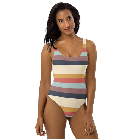 Ferenchella Print One-Piece Swimsuit