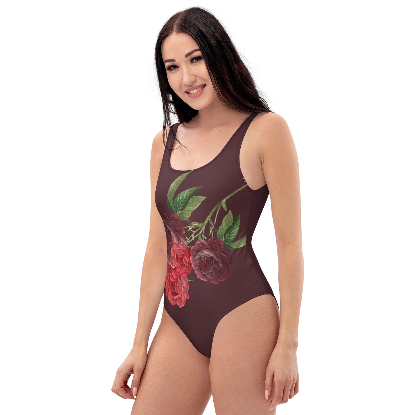 Ferenchella Rose Art One-Piece Swimsuit