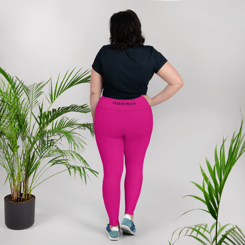 Ferenchella Leggings (W/O) Pockets/Violet Red