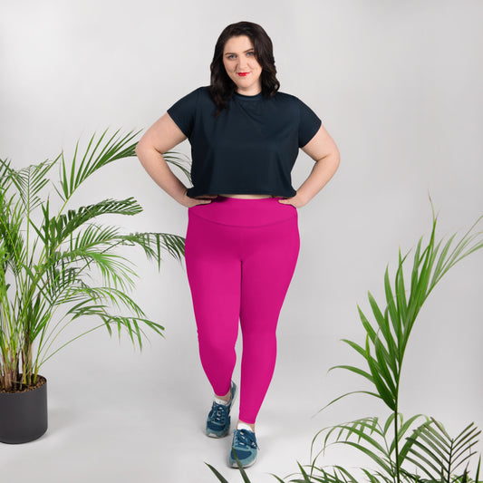 Ferenchella Leggings (W/O) Pockets/Violet Red