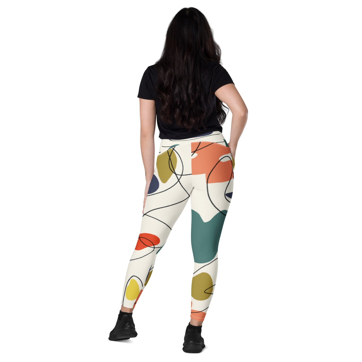 Ferenchella Fashion Print Leggings With Pockets