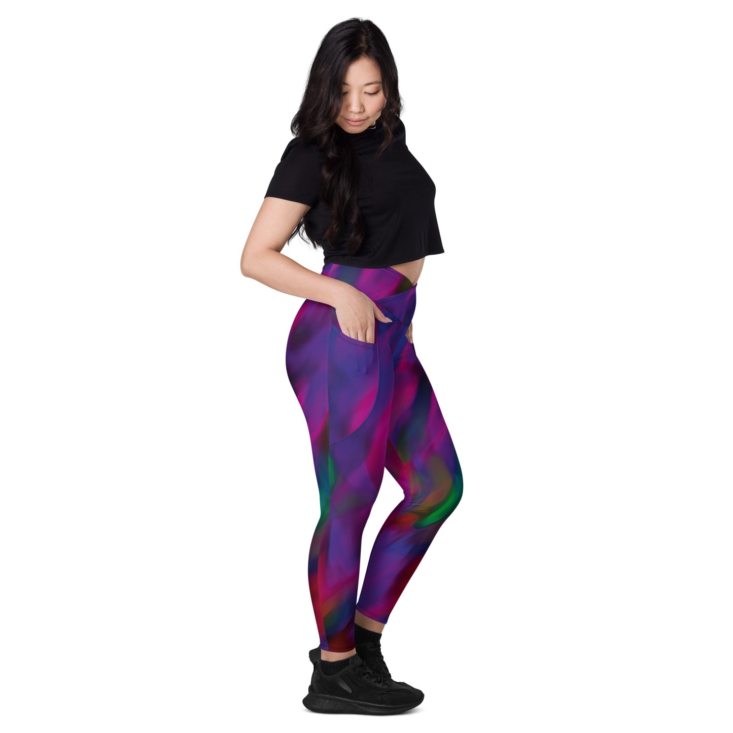 Ferenchella Fashion Print Leggings With Pockets