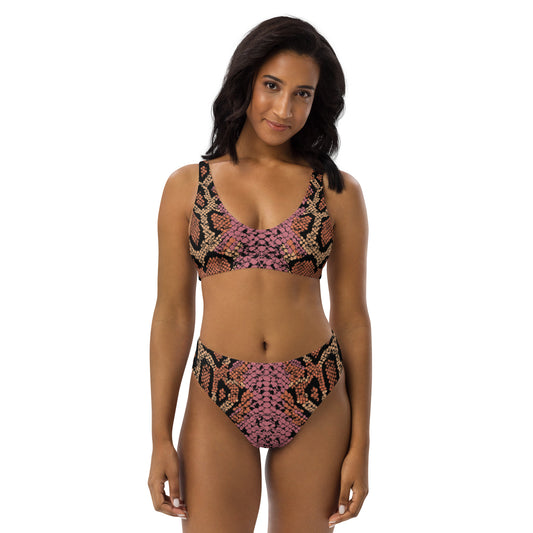 Ferenchella Print High-Waisted Bikini