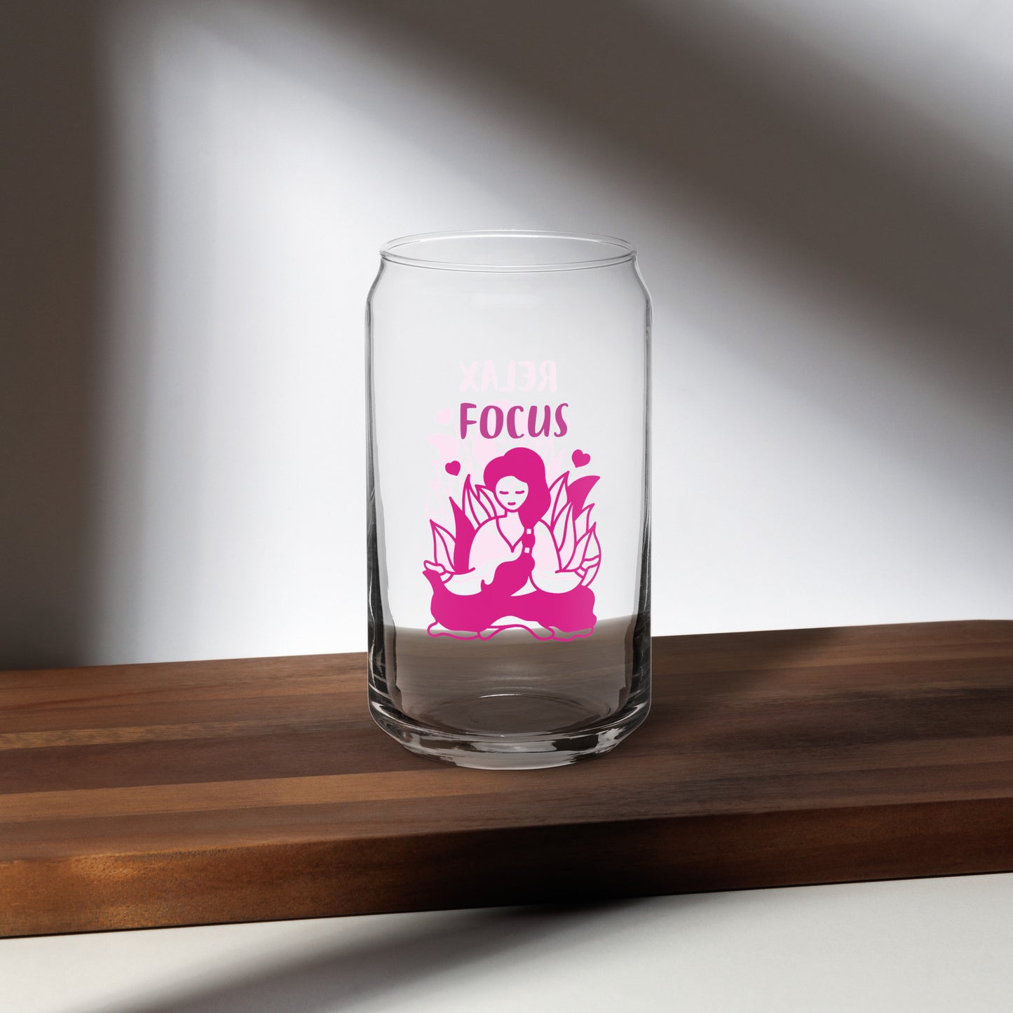 Design Print Can-Shaped Drinking Glass