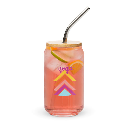 Design Print Can-Shaped Drinking Glass